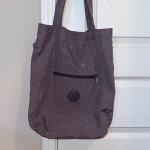 Purple Kipling Shoulder Tote Bag
